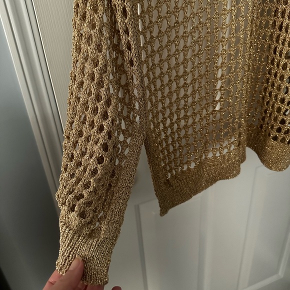 ❤️ GORGEOUS OPEN KNIT SWEATER EUC ONE SIZE.MADE IN ITALY - Picture 4 of 4